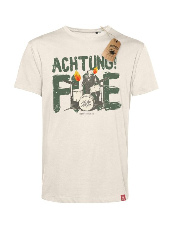 Achtung Fire koszulka męska Kup teraz koszulkę męską ekologiczną z nadrukiem wykonanym przy użyciu ekologicznych farb wodnych. Najwyższa jakość i trwałość.
