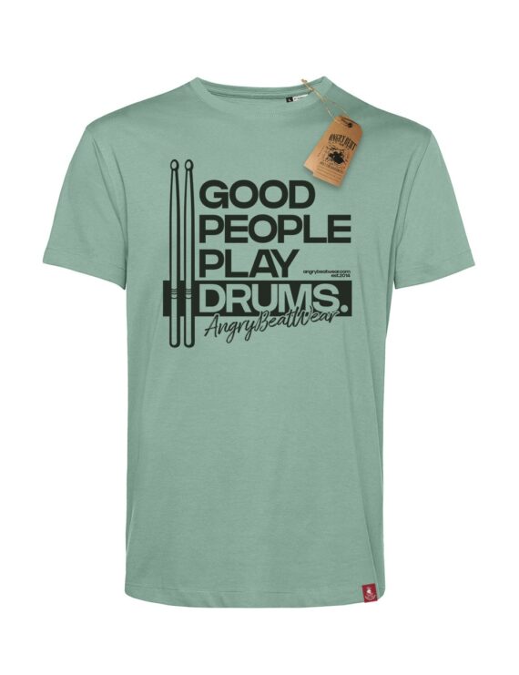Odkryj wyjątkową koszulkę męską 'Good People Play Drums'. Idealna dla pasjonatów perkusji. Druk najwyższej jakości. Wygodna bawełna organiczna. Kup teraz!