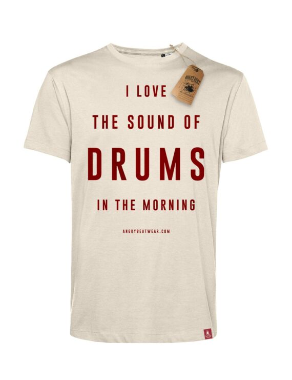 Koszulka męska Sound of Drums - Druk wysokiej jakości, gładka, miękka i trwała. Bawełna organiczna 145g/m2, 100% skład. Najlepsza jakość!